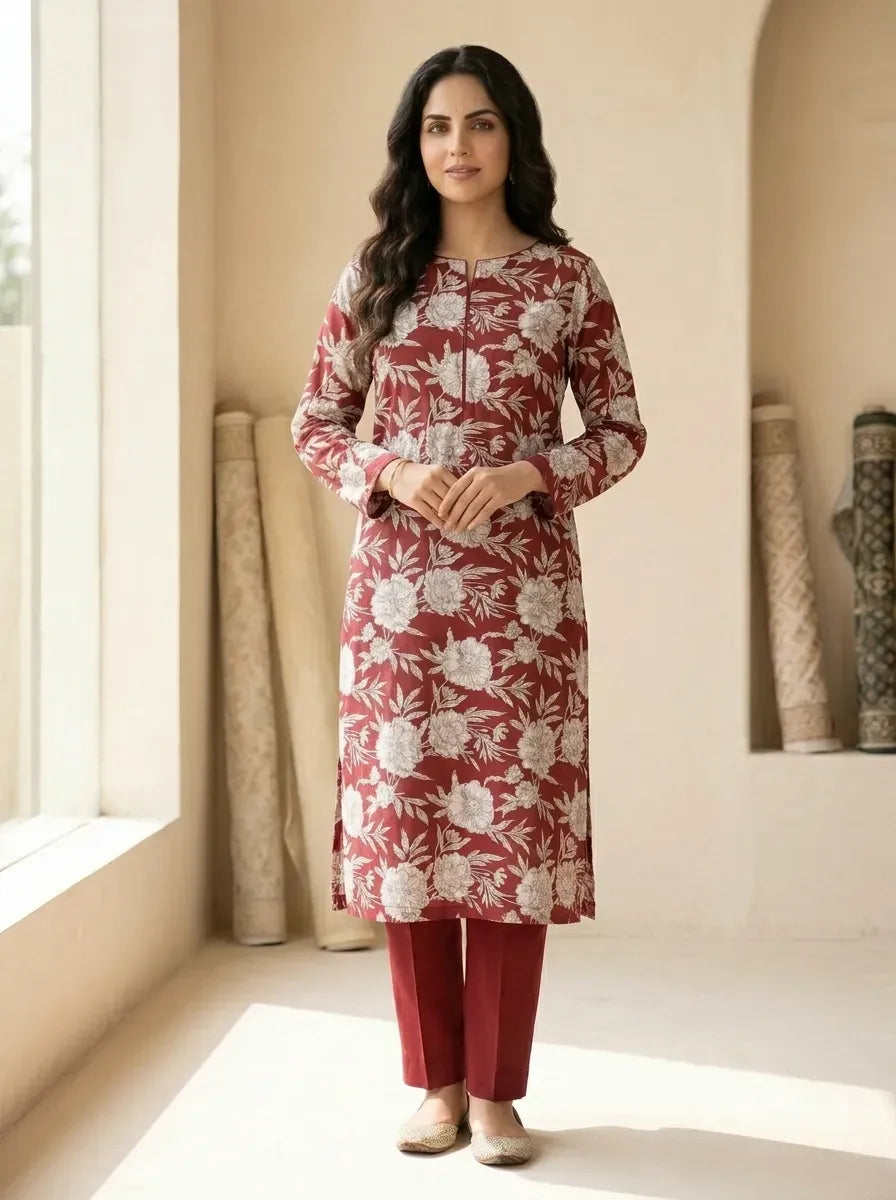 lawn 2 pc Printed