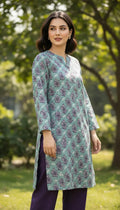 lawn 2 pc with plain trouser