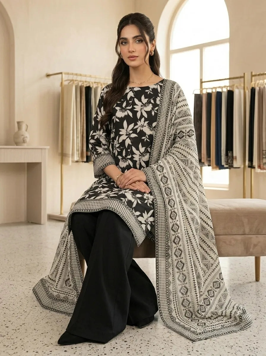 3 pc lawn suit