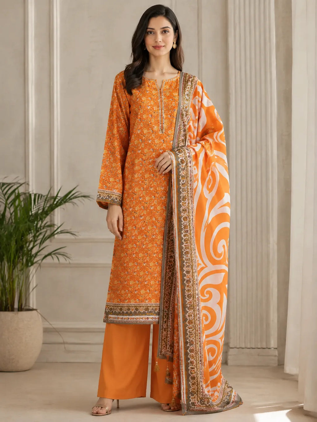 3 pc lawn suit
