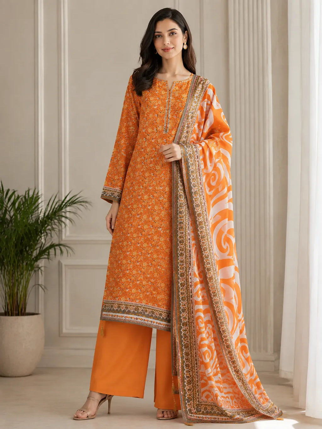 3 pc lawn suit