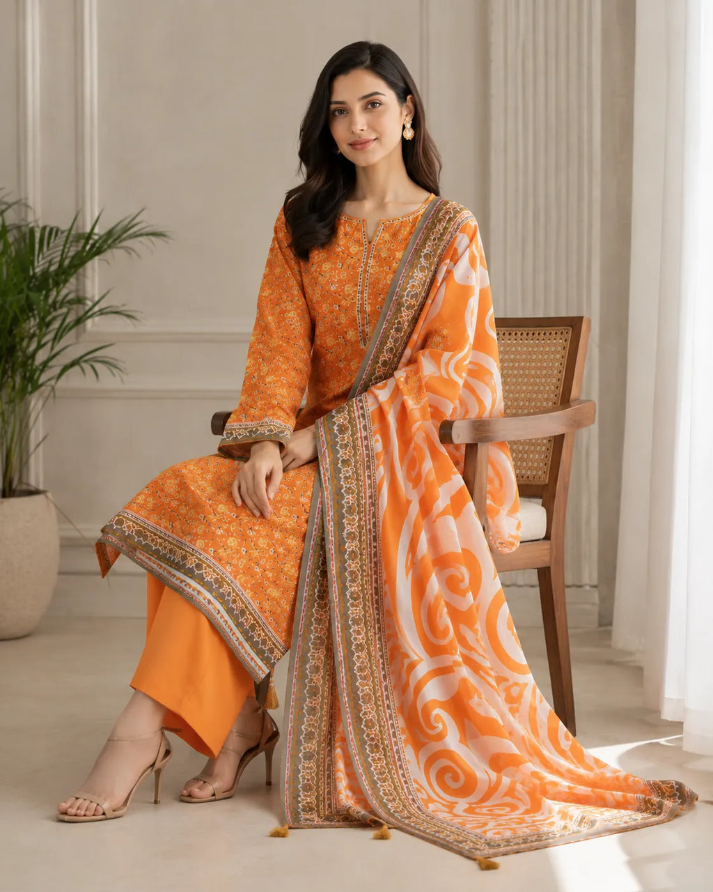 3 pc lawn suit