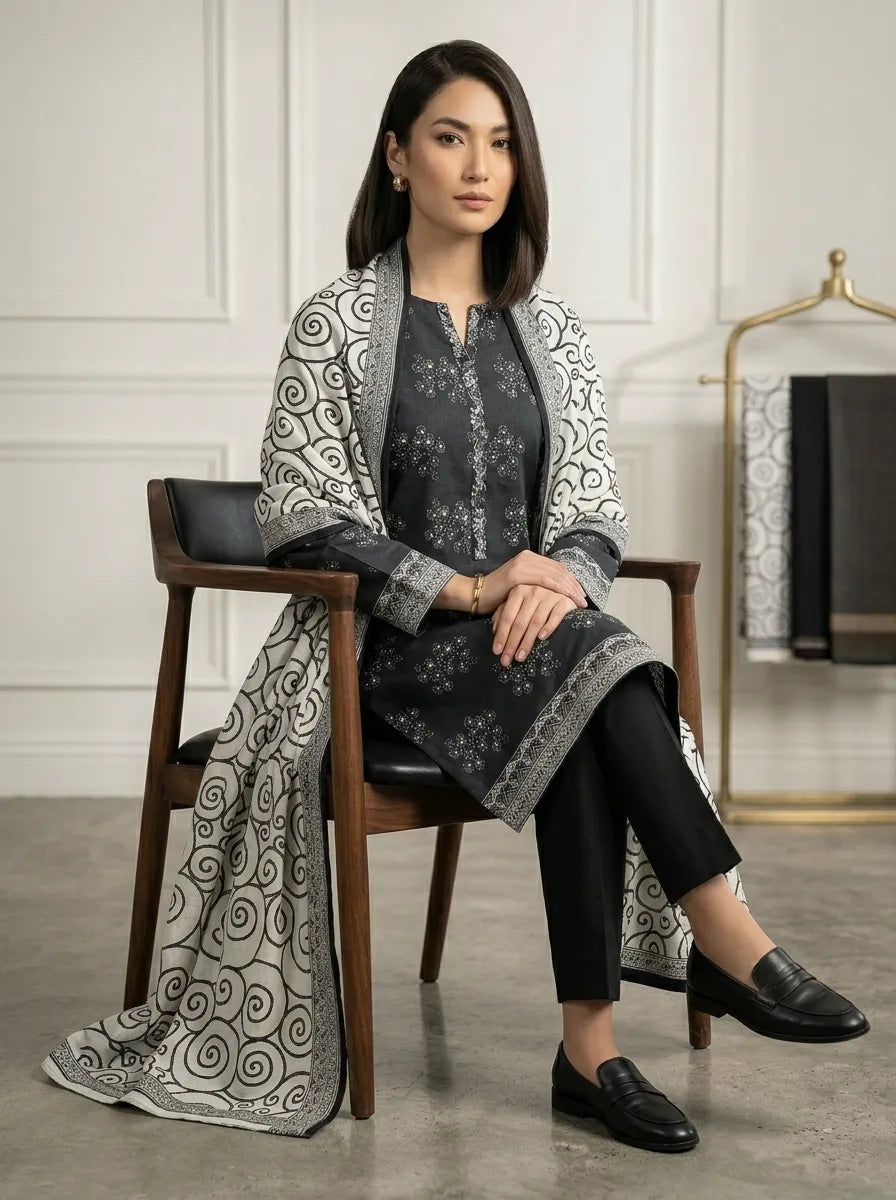 lawn 3 pc suit