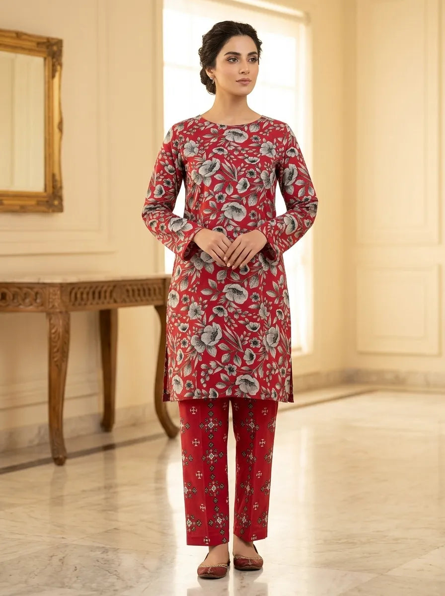 lawn 2 pc printed trouser