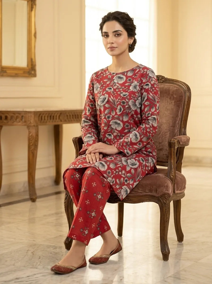 lawn 2 pc printed trouser