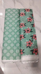 Mint Floral Lawn 2 Piece printed trouser