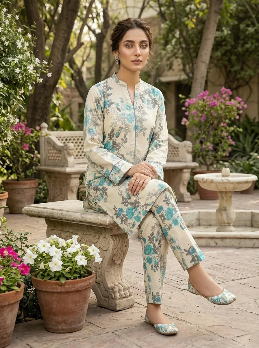 lawn allover 2 pc