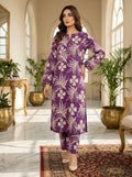 Purple Floral Lawn Allover Printed 2 Piece Suit