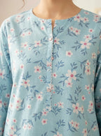 lawn 2 pc with printed trouser