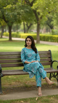 Allover 2 Piece Lawn Suit