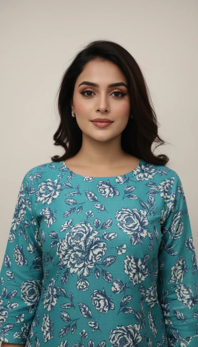 Allover 2 Piece Lawn Suit