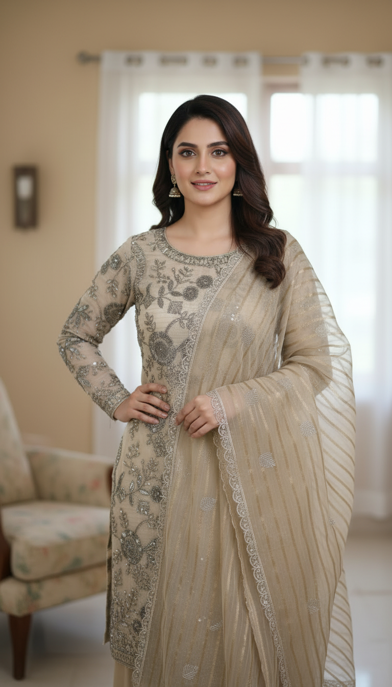 3PC Khadi net