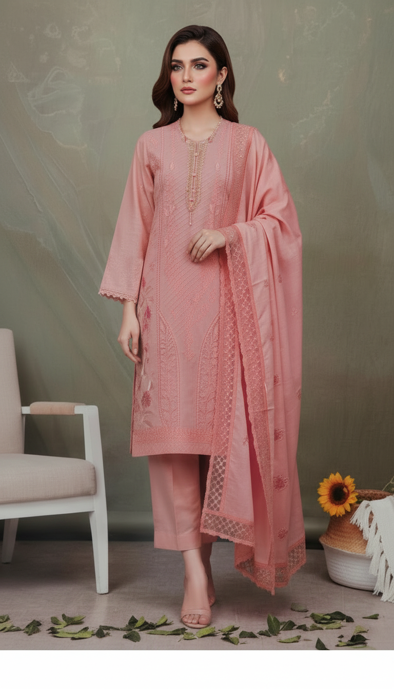 Flora 3 Piece Lawn Suit