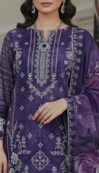 3 Piece Embroidered Lawn Suit