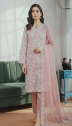 3 Piece Embroidered Lawn Suit