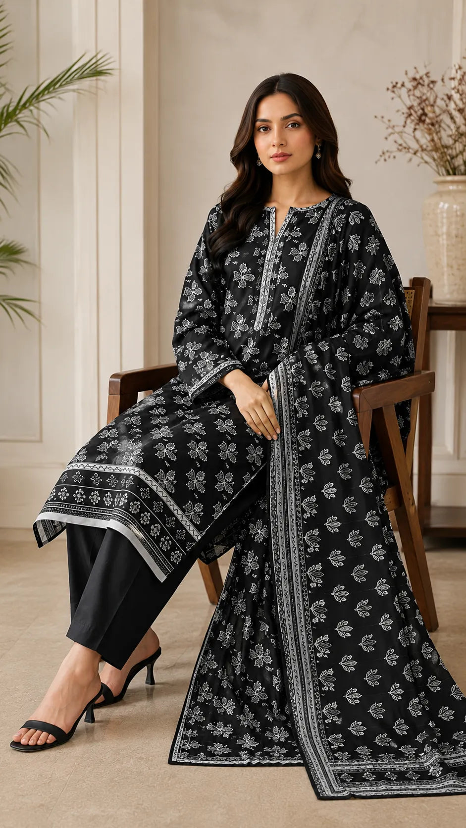 Black 3 pc suit