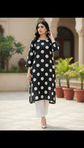 lawn 2 pc with plain trouser