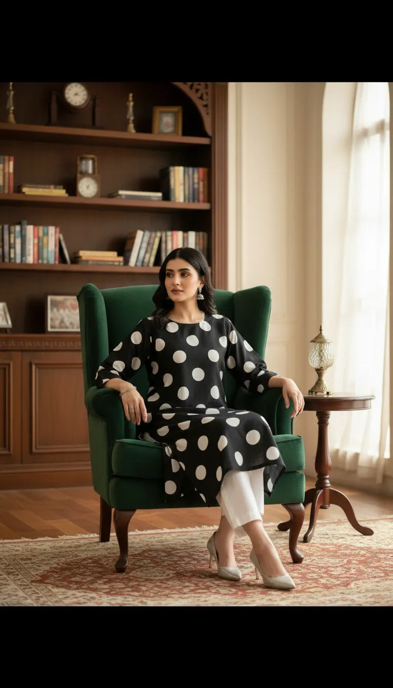 lawn 2 pc with plain trouser