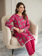 lawn 2 pc with printed trouser