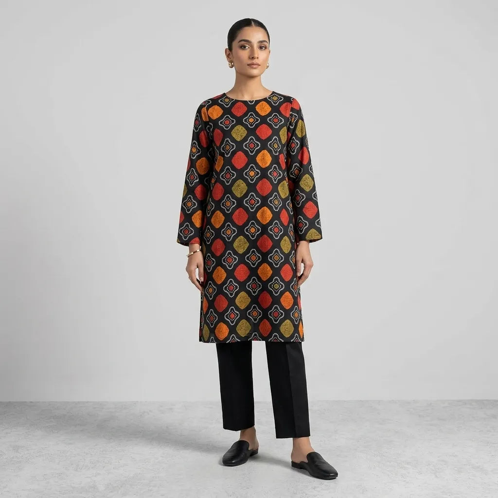 lawn printed 2 pc
