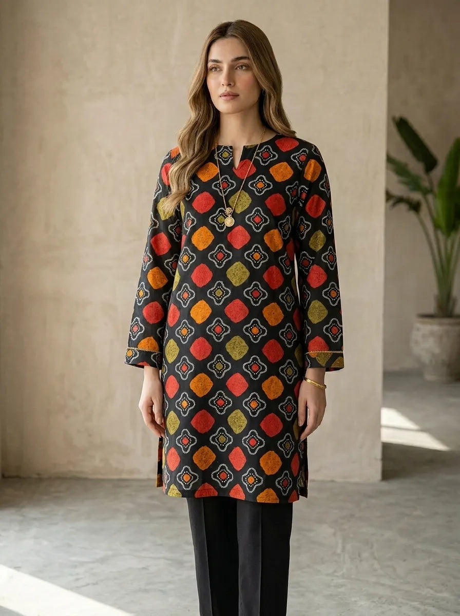 lawn printed 2 pc