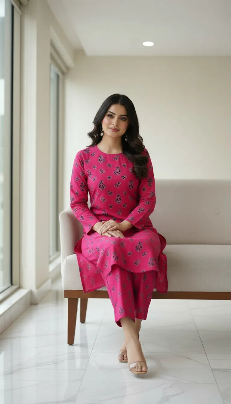 Allover Lawn 2 Piece Suit
