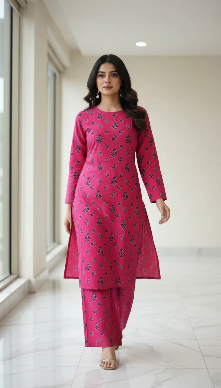 Allover Lawn 2 Piece Suit